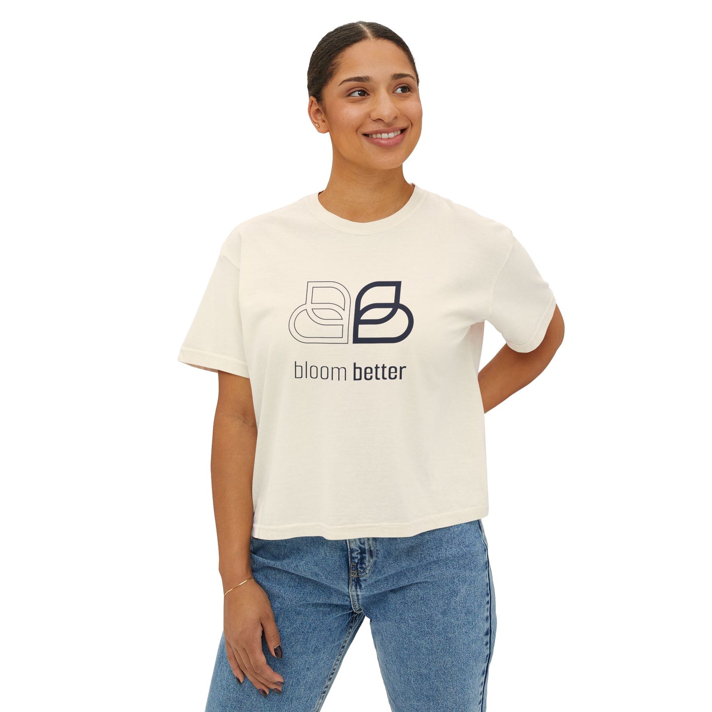 Bloom Better Blossom Boxy Tee: Embrace Your Feminine Power - Bloom Better