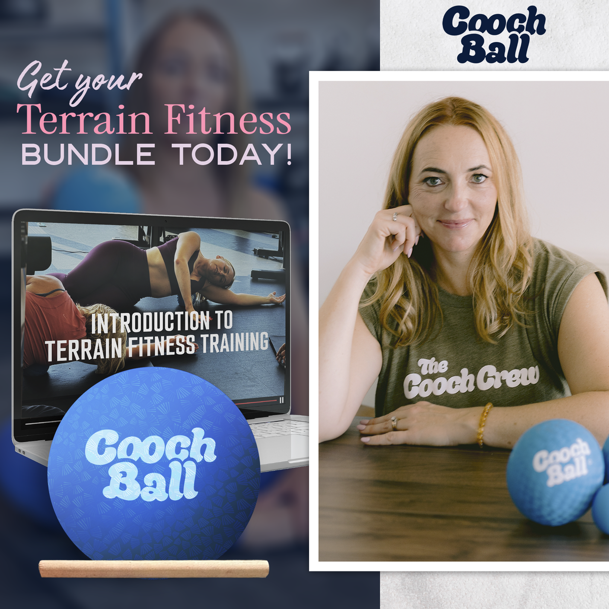 Terrain Fitness Upgrade: Cooch Ball + Mini Toe Dowel - Bloom Better